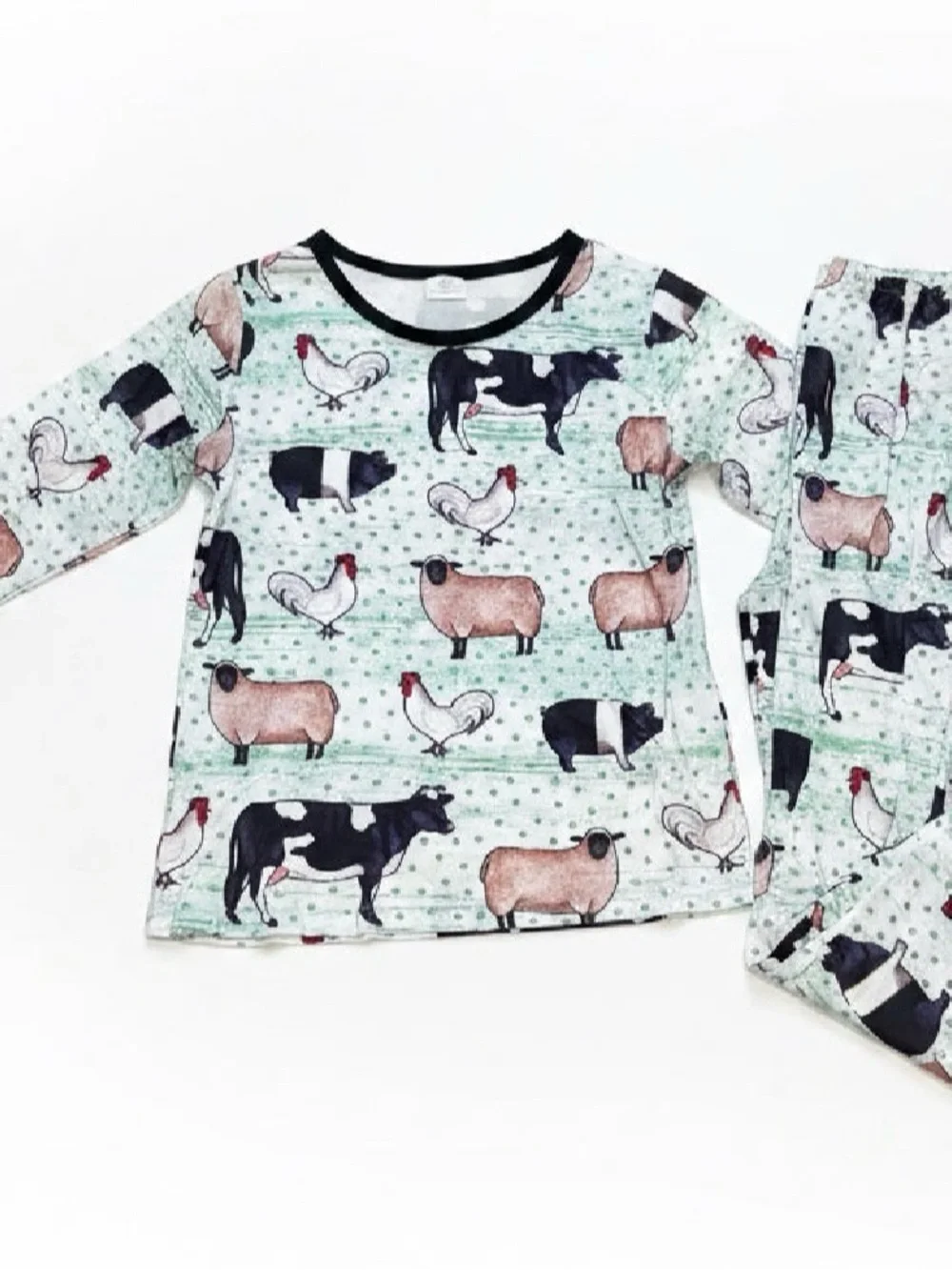 Kids Farm Animal Set - Mint Green